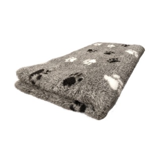 BUBA Legowisko antypoślizgowe DRY BED 28mm szary łapki biało czarne
