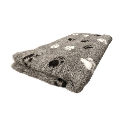 BUBA Legowisko antypoślizgowe DRY BED 28mm szary łapki biało czarne