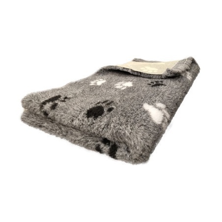 BUBA Legowisko antypoślizgowe DRY BED 28mm szary łapki biało czarne