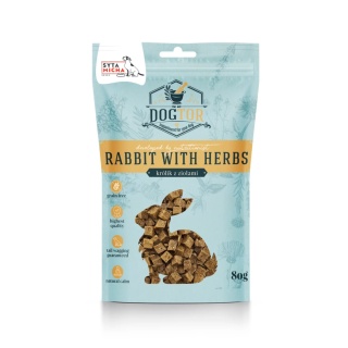 Dogtor Uspokajające przysmaki dla psa królik z ziołami 80g
