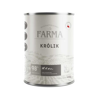 FARMA Select Królik 400g – mokra karma dla psa z królikiem