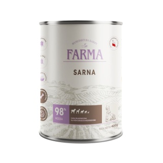 FARMA Select Sarna 400g – Karma mokra dla psa