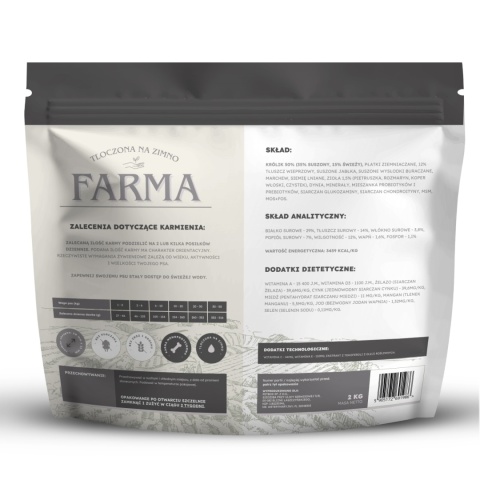 Farma Tłoczona na Zimno Królik 2kg