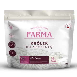 Farma Tłoczona na zimno Królik dla szczeniąt 2kg