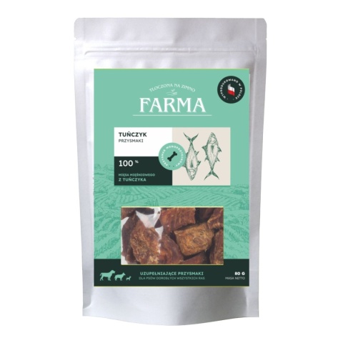 Farma Trenerki z Tuńczyka 80g Suszone powietrzem