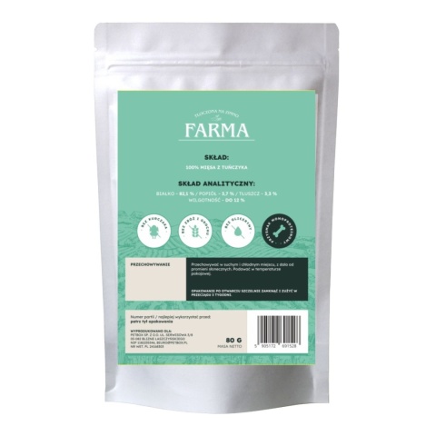 Farma Trenerki z Tuńczyka 80g Suszone powietrzem