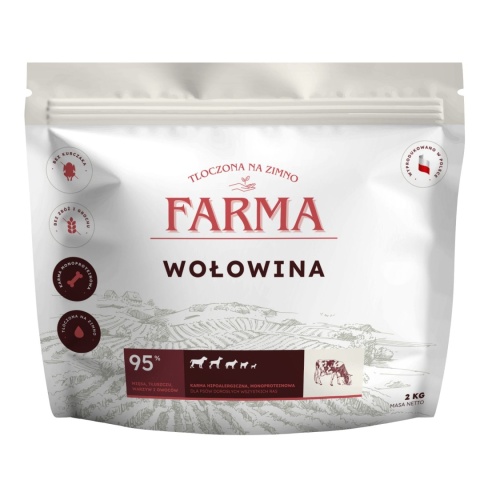 Farma – Wołowina Hipoalergiczna Tłoczona na Zimno 2kg