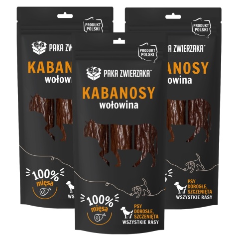 Kabanosy WOŁOWINA 3 szt.