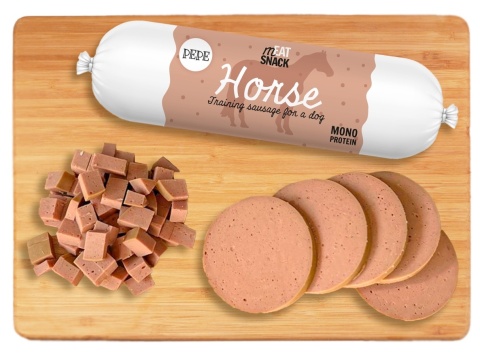 Kiełbaska treningowa PEPE Horse (konina) 200g