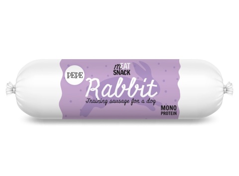 Kiełbaska treningowa PEPE Rabbit (królik) 200g