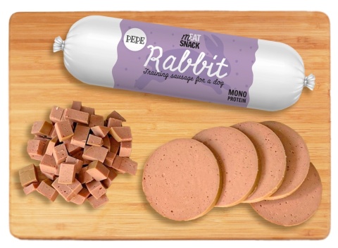 Kiełbaska treningowa PEPE Rabbit (królik) 200g