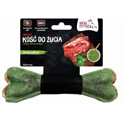 Kość do żucia dla psa na świeży oddech 22cm MAXXI