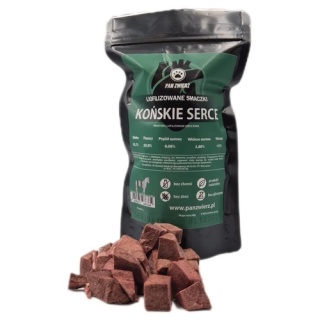 Liofilizowane smaczki końskie serca 70g