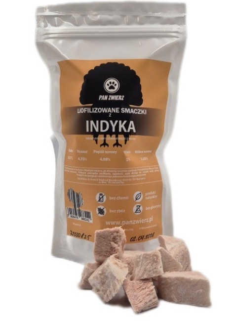 Liofilizowane smaczki z Indyka 70g