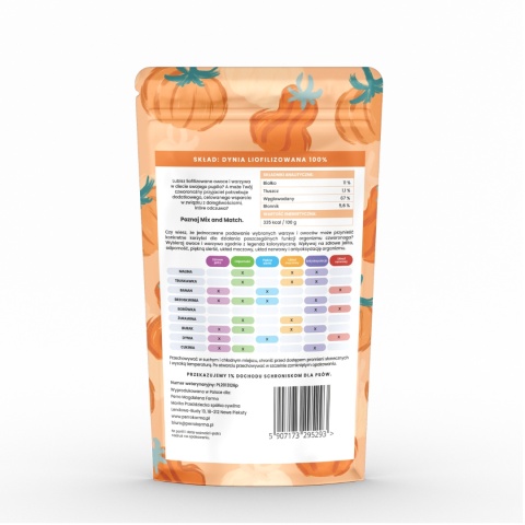 MIX & MATCH Dynia Przysmaki liofilizowane 15g