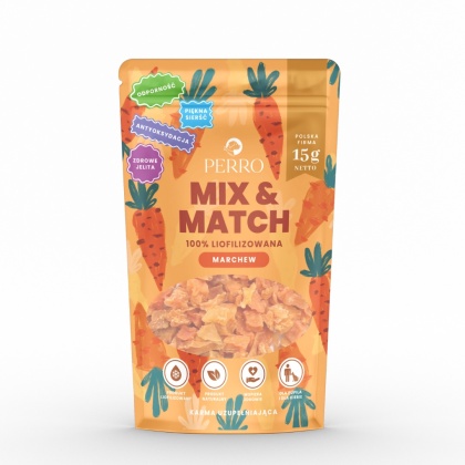 MIX & MATCH Marchew Przysmaki liofilizowane 15g
