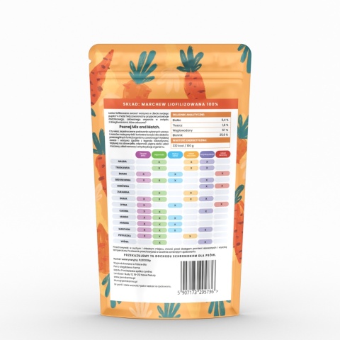 MIX & MATCH Marchew Przysmaki liofilizowane 15g