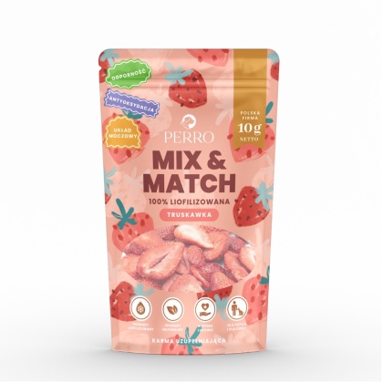 MIX & MATCH Truskawka Przysmaki liofilizowane 10g