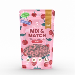 MIX & MATCH Wiśnia Przysmaki liofilizowane 15g