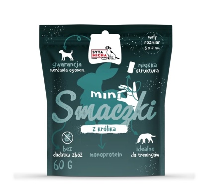 Mini smaczki dla psa Syta Micha z królikiem 60 g