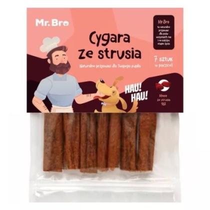 Mr.Bro Cygara ze Strusia – przysmak dla psa 175g