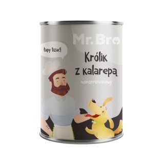 Mr. Bro Królik z Kalarepą 400g – Monoproteinowa