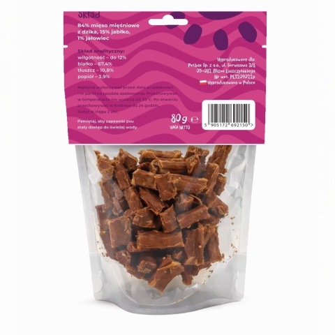Mr. Bro Mniamki Przysmaki dla psa z Dzika 80g- Air Dried