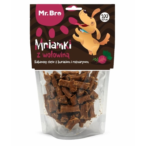 Mr. Bro Mniamki Przysmaki dla psa z Wołowiny 80g- Air Dried