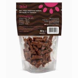 Mr. Bro Mniamki Przysmaki dla psa z Wołowiny 80g- Air Dried