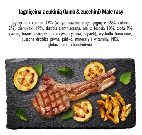 Paka Zwierzaka Jagnięcina z cukinią “S” 1,5 kg
