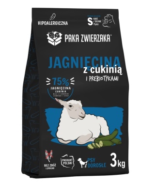 Paka Zwierzaka Jagnięcina z cukinią “S” 3 kg