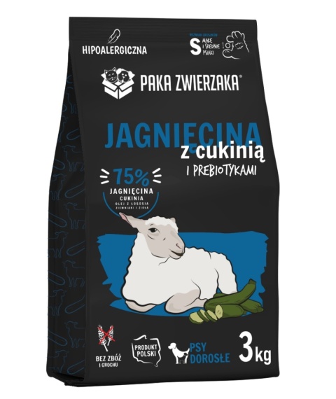Paka Zwierzaka Jagnięcina z cukinią “S” 3 kg