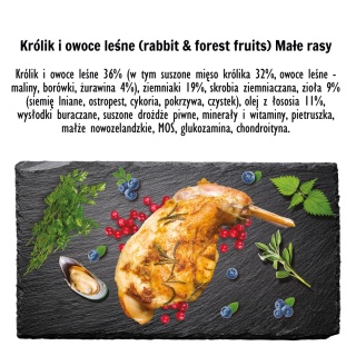 Paka Zwierzaka Seven’th Heaven Królik z owocami leśnymi “S” 3 kg