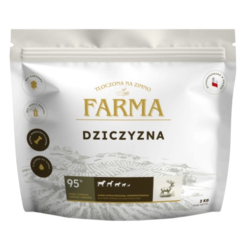 Farma – Dziczyzna Hipoalergiczna Tłoczona na Zimno 2kg