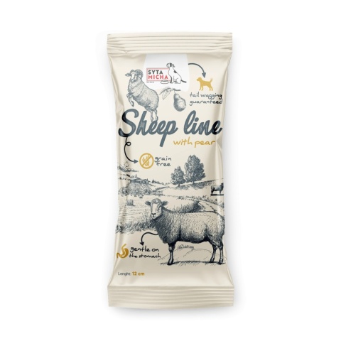 Sheep Line Kość do żucia Owca z gruszką 12cm