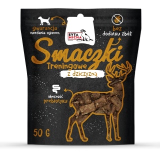 Smaczki treningowe dla psa Syta Micha z dziczyzną 50 g