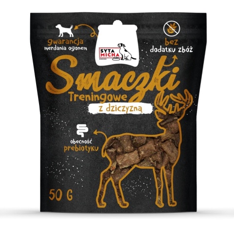 Smaczki treningowe dla psa Syta Micha z dziczyzną 50 g