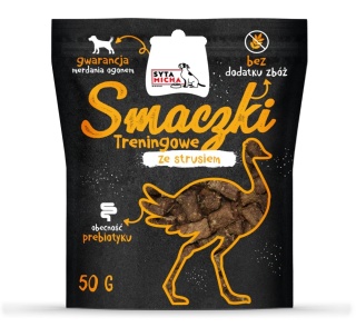 Smaczki treningowe ze strusiem 50g
