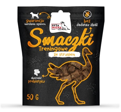 Smaczki treningowe ze strusiem 50g