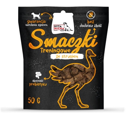 Smaczki treningowe ze strusiem 50g