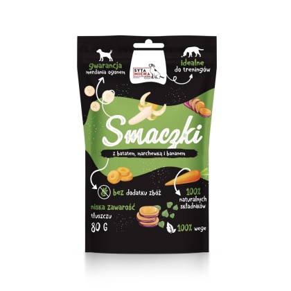 Smaczki z batatem, marchewką i bananem WEGE 80g