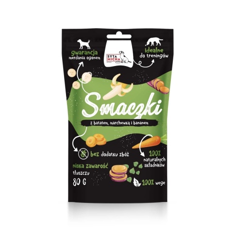 Smaczki z batatem, marchewką i bananem WEGE 80g