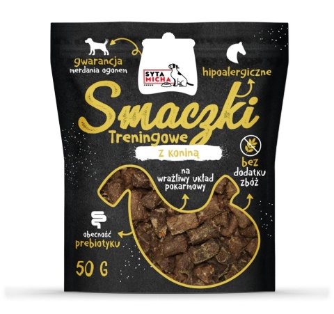 Smaczki z koniną 50g - Delikatny układ pokarmowy