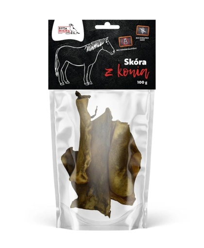 Suszona skóra z konia dla psa 100g
