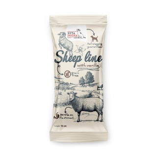 Syta Micha Sheep Line Kość do żucia dla szczeniąt Owca z wanilią 12cm