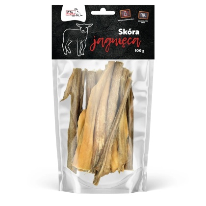 Suszona skóra jagnięca dla psa 100g