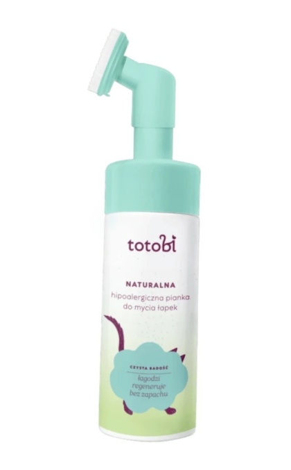 Totobi Naturalna Hipoalergiczna Pianka do Mycia Łapek dla Psa i Kota 200 ml