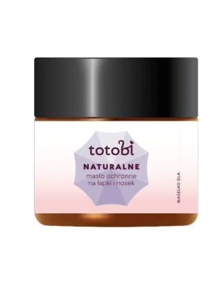 Totobi Naturalne Masełko Ochronne na Łapki i Nosek z Olejkiem Lawendowym dla Psów i Kotów 50 ml