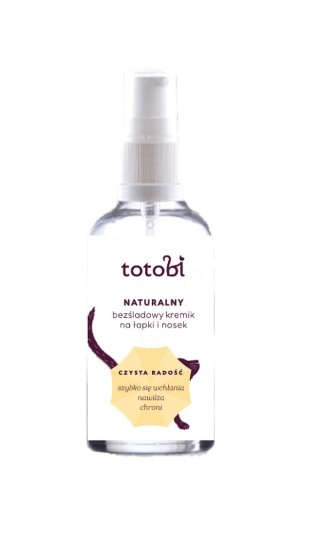Totobi Naturalny Bezśladowy Kremik na Łapki i Nosek dla Psów i Kotów 50 ml