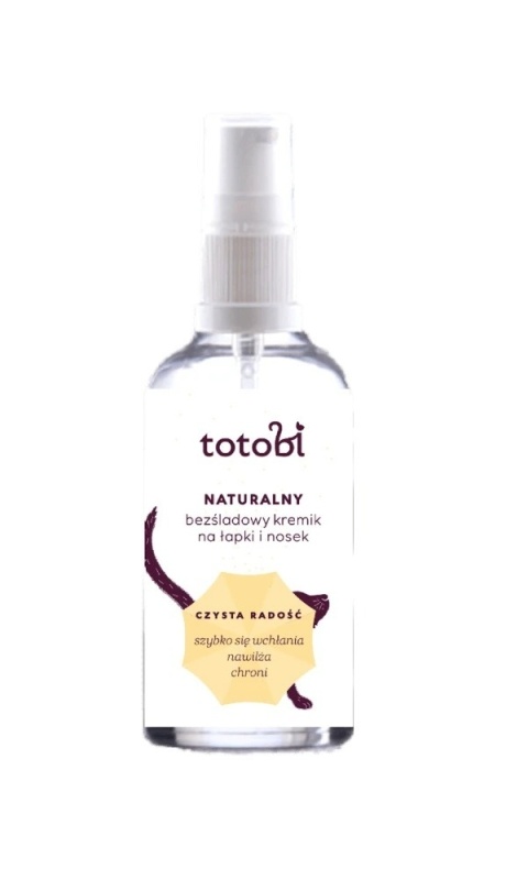 Totobi Naturalny Bezśladowy Kremik na Łapki i Nosek dla Psów i Kotów 50 ml